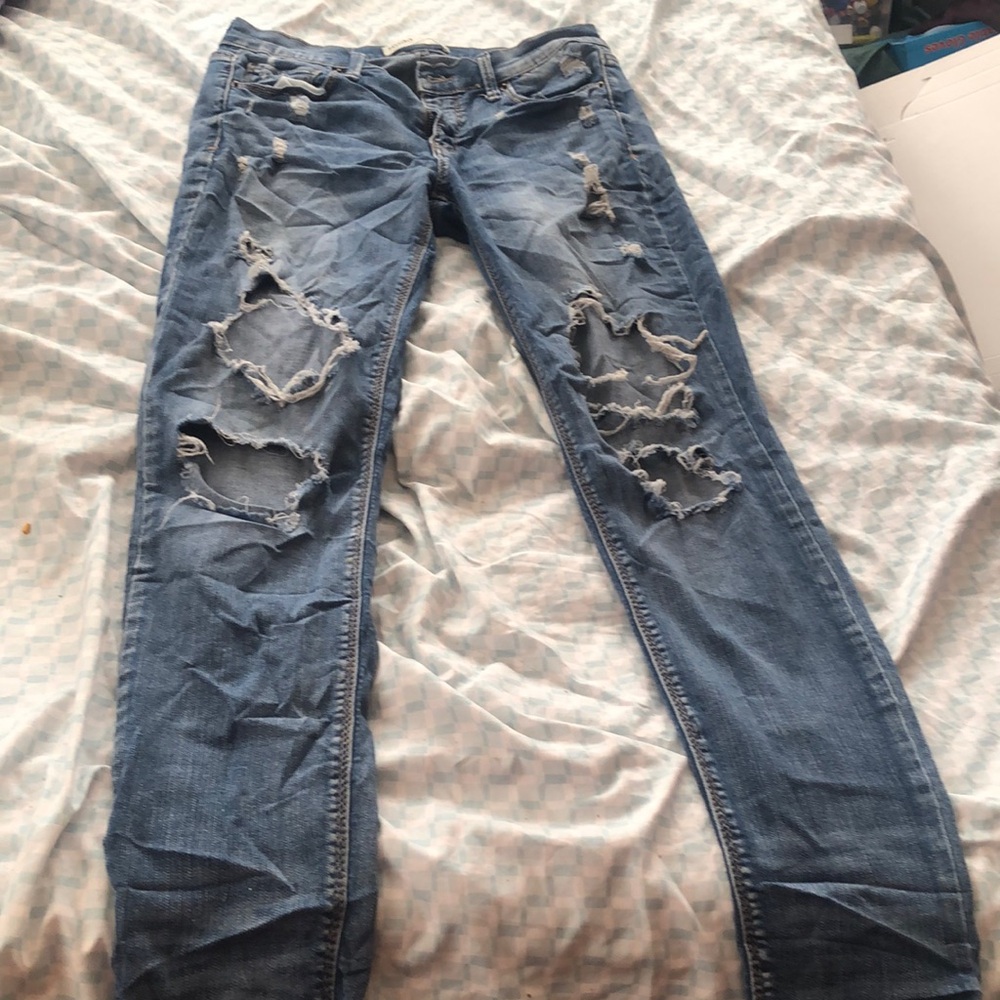 Mudd Blue Distressed Skinny Jeans